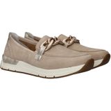 Rieker - Instappers - Beige - Suède - Voorgevormd Voetbed