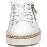 Rieker Sneakers - Wit - Synthetisch - Dames - Rits- en Vetersluiting