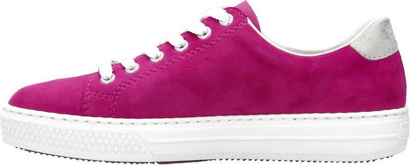 Rieker Veterschoenen Dames - Kleur: Roze - Plateauzool