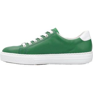 Rieker Plateausneakers met zijrits, vrijetijdsschoen, halve schoen, veterschoen