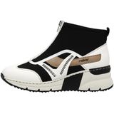 Rieker Boots zonder sluiting sleehak, sneakers, high top sneakers with fashionable decorative seams