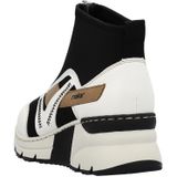 Rieker Boots zonder sluiting sleehak, sneakers, high top sneakers with fashionable decorative seams