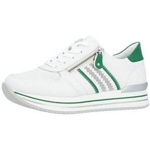 Sneakers - Color-Blocking - Leer - Met Plateau - Flexibele Zool