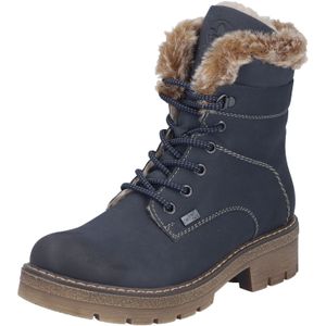 Rieker Dames Winterlaarzen Z4243 Vrouwen Laarzen Waterdicht  Rieker Tex  Pazifik Terra 14 Blauw  36 Eu