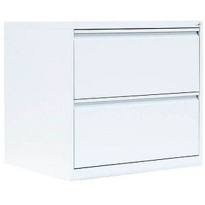 LÜLLMANN Hängeregistraturschrank signalweiß 2 Schubladen 76,0 x 62,0 x 70,5 cm