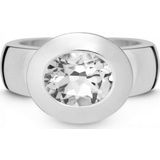 Quinn - Dames Ring - 925 / - Zilver - Edelsteen - Topaas