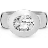 Quinn - Dames Ring - 925 / - Zilver - Edelsteen - Topaas