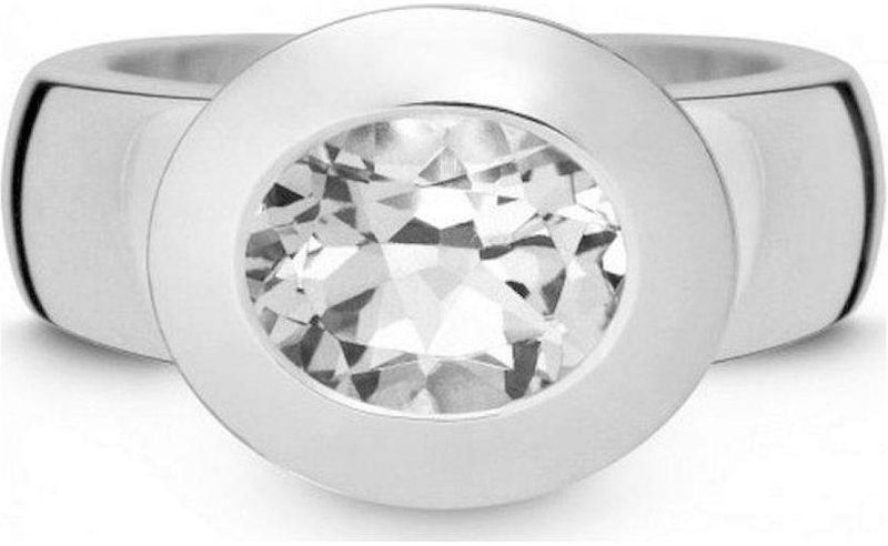 Quinn - Dames Ring - 925 / - Zilver - Edelsteen - Topaas