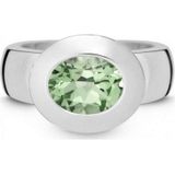 Quinn - Dames Ring - 925 / - Zilver - Edelsteen - Prasiolite