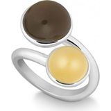Quinn - Candy_End - Dames Ring - Zilver - Rookkwarts - 925 / - zilver