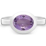 Quinn - Dames Ring - 925 Zilver - Edelsteen - Amethist