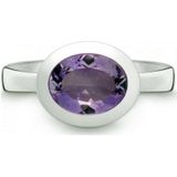 Quinn - Dames Ring - 925 Zilver - Edelsteen - Amethist
