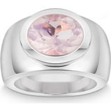 Quinn - Colors - Dames Ring - Zilver - Rozenkwarts - 925 / - zilver