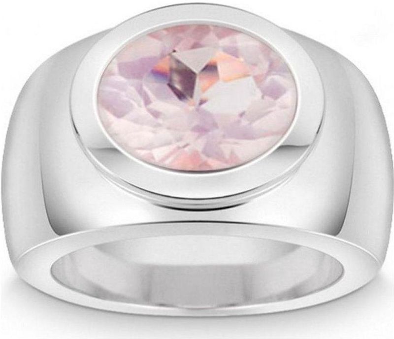 Quinn - Colors - Dames Ring - Zilver - Rozenkwarts - 925 / - zilver