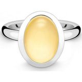 Quinn - Dames Ring - 925 Zilver - Edelsteen - Citrien