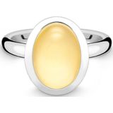 Quinn - Dames Ring - 925 Zilver - Edelsteen - Citrien