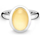 Quinn - Dames Ring - 925 Zilver - Edelsteen - Citrien