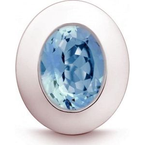 Quinn - Hanger - 925 / - Zilver - Blauwe Topaas