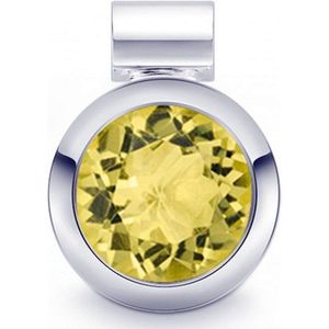 Quinn - Hanger - 925 / - Zilver - Edelsteen - Citroenkwarts