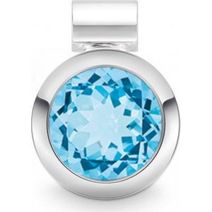Quinn - Hanger - Zilver - Edelsteen - Blauwe Topaas - Juwelen Collectie Colors