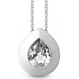 Quinn - Dames Halsketting - 925 Zilver - Edelsteen - Topaas
