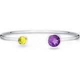 Quinn - Armbanden - Geel - Purper - Edelstenen - Zilver - Model 29024933