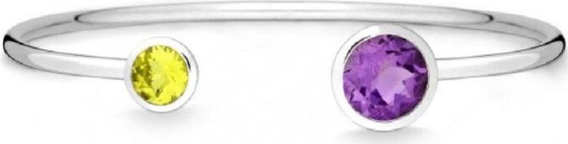 Quinn - Armbanden - Geel - Purper - Edelstenen - Zilver - Model 29024933