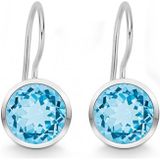 Quinn - Oorbellen - Zilver - Blauwe Topaas - Model 035804958