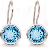 Quinn - Oorbellen - Zilver - Blauwe Topaas - Model 035804958