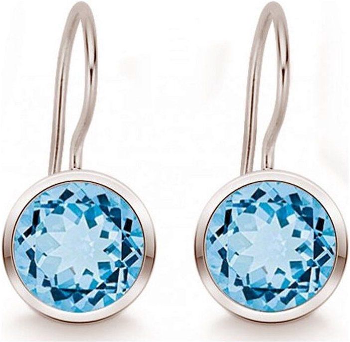 Quinn - Oorbellen - Zilver - Blauwe Topaas - Model 035804958