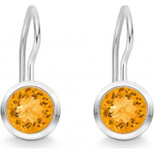 Quinn - Oorbellen - Zilver - Citrien - Model 035809911