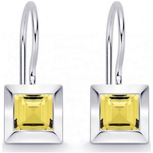 Quinn - Oorringen - Zilver - Citroenkwarts - Model 035810948
