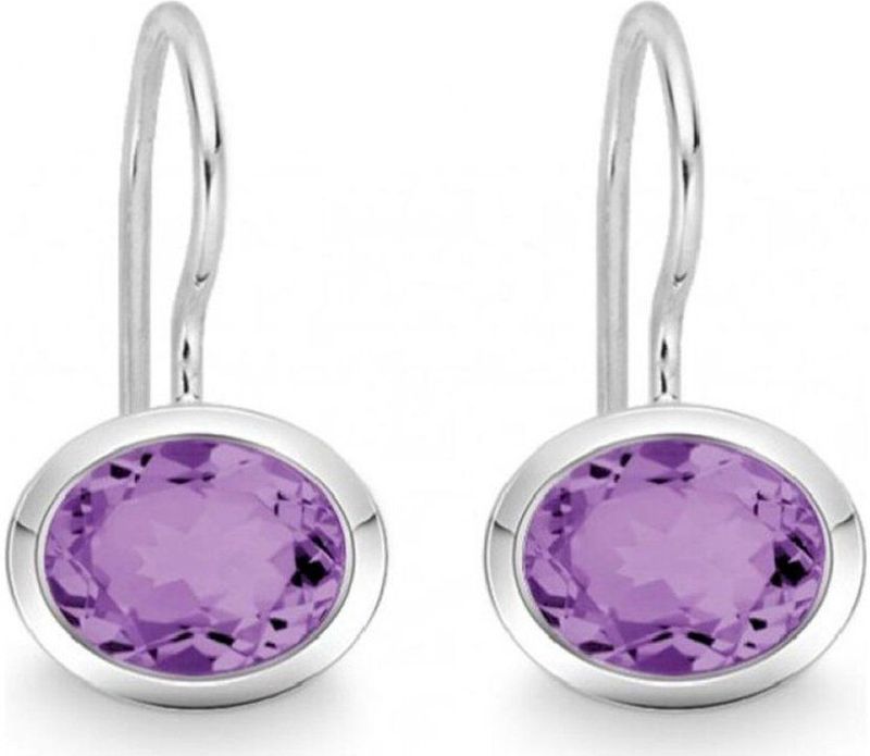 Quinn - Oorbellen - Zilver - Amethist - Model 035811933