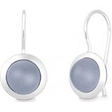 Quinn - Oorbellen - Zilver - Chalcedoon - Gepolijst