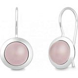 Quinn - Oorbellen - Zilver - Rozenkwarts - Model 035839930