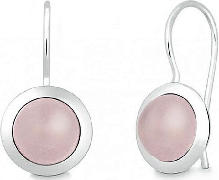 Quinn - Oorbellen - Zilver - Rozenkwarts - Model 035839930