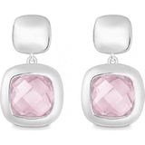 Quinn - Oorringen - Roze - Edelsteen Rozenkwarts - Zilver - Model No 35898930