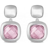 Quinn - Oorringen - Roze - Edelsteen Rozenkwarts - Zilver - Model No 35898930