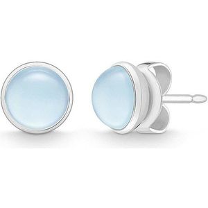 QUINN - Oorbellen (paar) - Dames - Zilver 925 - Edelsteen - Blauwe topaas - 36180958