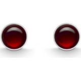 Quinn - Oorknopjes - Zilver 925 - Candy_End - Met Granaat