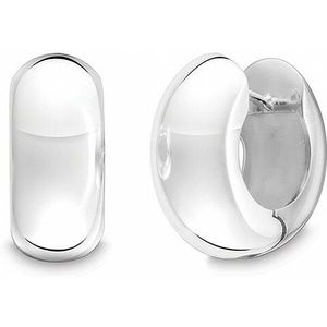 Quinn - Oorbellen - Zilver - Geplooid - 925/- Zilver