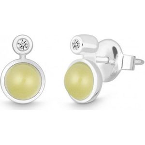 Quinn - Oorknopjes - Zilver 925 - Sweet_End - Lemonquarz - 6 x 9.5 x 4.5 mm