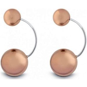 Quinn -  zilverOorknopjes roségold-geplateerd  - 036667008