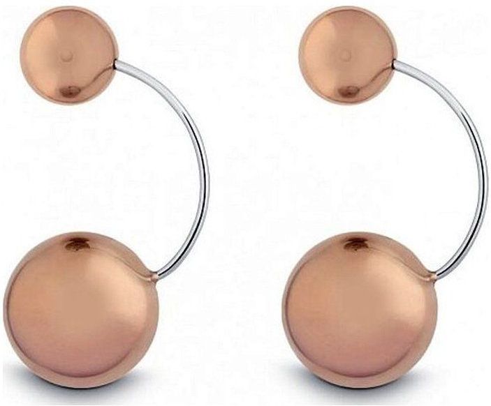 Quinn -  zilverOorknopjes roségold-geplateerd  - 036667008