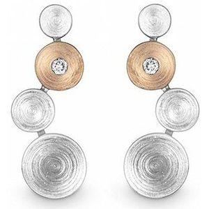 Quinn - Oorknoppen - Wit - Model 036896901 - Zilver - Diamant