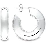 Quinn - Oorbellen - Zilver - Gepolijst - 925 Zilver