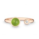 Quinn - Ringen - Roze Goud - 585/- 14 Karaat - Peridot - Ø 6mm