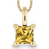 Quinn - Sorellina - Halsketting - Goud - Edelsteen - Citrien - 585 / - Geel Goud