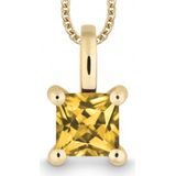 Quinn - Sorellina - Halsketting - Goud - Edelsteen - Citrien - 585 / - Geel Goud