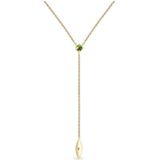 Quinn - Halsketting - Goud - 585/- 14 Karaat - Peridot - Ø 3mm